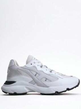 Tod's White Leather & Fabric Sneaker in Size 8